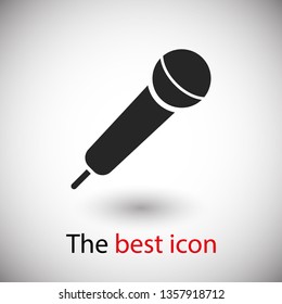 Microphone vector icon, Web design icon. Voice vector icon, Record. Microphone - recording Studio Symbol. Microphone vector icon graphic illustration