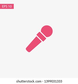 Microphone vector icon, Web design icon. Voice vector icon, Record. Microphone - recording Studio Symbol. Microphone vector icon graphic illustration