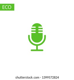 Microphone vector icon, Web design icon. Voice vector icon, Record. Microphone - recording Studio Symbol. Retro microphone icon