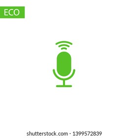 Microphone vector icon, Web design icon. Voice vector icon, Record. Microphone - recording Studio Symbol. Retro microphone icon