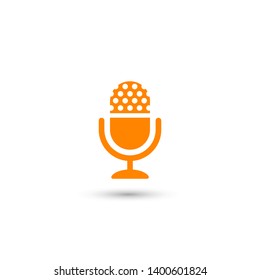 Microphone vector icon, Web design icon. Voice vector icon, Record. Microphone - recording Studio Symbol. Retro microphone icon