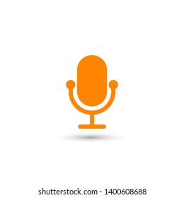 Microphone vector icon, Web design icon. Voice vector icon, Record. Microphone - recording Studio Symbol. Retro microphone icon