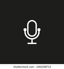 Microphone vector icon, Web design icon. Voice vector icon, Record. Microphone - recording Studio Symbol. Retro microphone icon