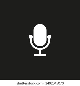 Microphone vector icon, Web design icon. Voice vector icon, Record. Microphone - recording Studio Symbol. Retro microphone icon