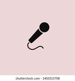 Microphone vector icon, Web design icon. Voice vector icon, Record. Microphone - recording Studio Symbol. Microphone vector icon graphic illustration