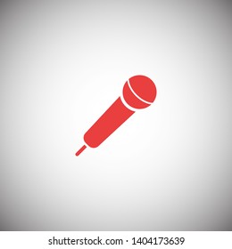 Microphone vector icon, Web design icon. Voice vector icon, Record. Microphone - recording Studio Symbol. Microphone vector icon graphic illustration