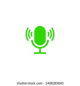 Microphone vector icon, Web design icon. Voice vector icon, Record. Microphone - recording Studio Symbol. Retro microphone icon
