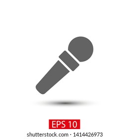 Microphone vector icon, Web design icon. Voice vector icon, Record. Microphone - recording Studio Symbol. Microphone vector icon graphic illustration