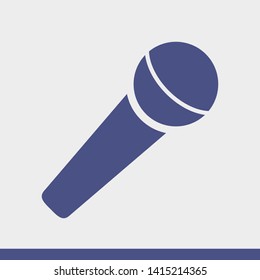 Microphone vector icon, Web design icon. Voice vector icon, Record. Microphone - recording Studio Symbol. Microphone vector icon graphic illustration