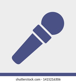 Microphone vector icon, Web design icon. Voice vector icon, Record. Microphone - recording Studio Symbol. Microphone vector icon graphic illustration