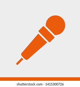 Microphone vector icon, Web design icon. Voice vector icon, Record. Microphone - recording Studio Symbol. Microphone vector icon graphic illustration