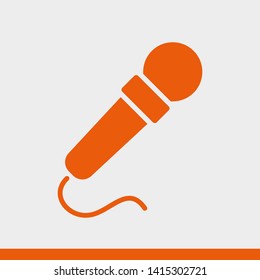 Microphone vector icon, Web design icon. Voice vector icon, Record. Microphone - recording Studio Symbol. Microphone vector icon graphic illustration