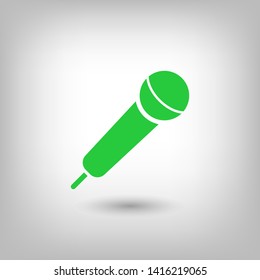 Microphone vector icon, Web design icon. Voice vector icon, Record. Microphone - recording Studio Symbol. Microphone vector icon graphic illustration