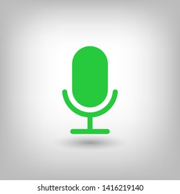 Microphone vector icon, Web design icon. Voice vector icon, Record. Microphone - recording Studio Symbol. Retro microphone icon