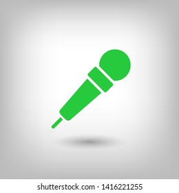 Microphone vector icon, Web design icon. Voice vector icon, Record. Microphone - recording Studio Symbol. Microphone vector icon graphic illustration