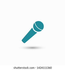 Microphone vector icon, Web design icon. Voice vector icon, Record. Microphone - recording Studio Symbol. Microphone vector icon graphic illustration