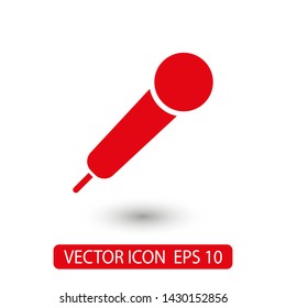 Microphone vector icon, Web design icon. Voice vector icon, Record. Microphone - recording Studio Symbol. Microphone vector icon graphic illustration