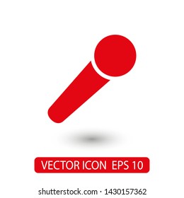 Microphone vector icon, Web design icon. Voice vector icon, Record. Microphone - recording Studio Symbol. Microphone vector icon graphic illustration
