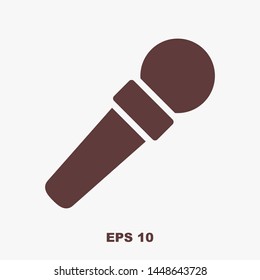 Microphone vector icon, Web design icon. Voice vector icon, Record. Microphone - recording Studio Symbol. Microphone vector icon graphic illustration