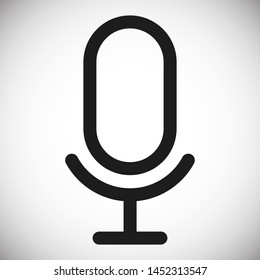 Microphone vector icon, Web design icon. Voice vector icon, Record. Microphone - recording Studio Symbol. Retro microphone icon