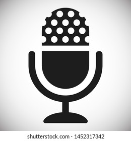Microphone vector icon, Web design icon. Voice vector icon, Record. Microphone - recording Studio Symbol. Retro microphone icon