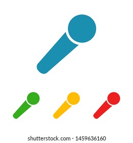Microphone vector icon, Web design icon. Voice vector icon, Record. Microphone - recording Studio Symbol. Microphone vector icon graphic illustration