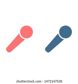 Microphone vector icon, Web design icon. Voice vector icon, Record. Microphone - recording Studio Symbol. Microphone vector icon graphic illustration