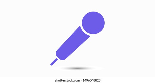 Microphone vector icon, Web design icon. Voice vector icon, Record. Microphone - recording Studio Symbol. Microphone vector icon graphic illustration