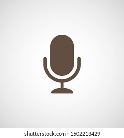 Microphone vector icon, Web design icon. Voice vector icon, Record. Microphone - recording Studio Symbol. Retro microphone icon