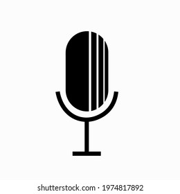 Microphone vector icon, web design icon. Voice vector icon. Microphone - recording symbol. 