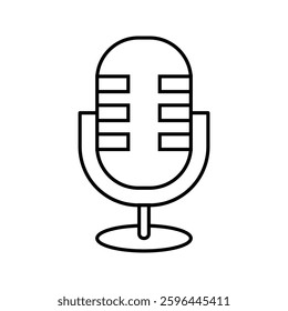 Microphone vector icon, Web design icon. Voice vector icon, Record. Microphone, recording Studio Symbol.vector illustration on black background.
