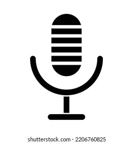 Microphone Vector Icon which is suitable for commercial work and easily modify or edit it 


