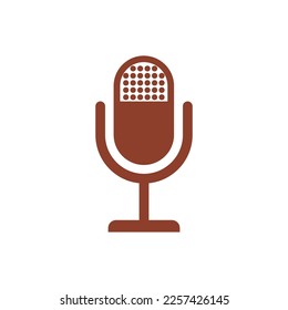 Microphone vector icon,Voice vector icon, recording Studio Symbol