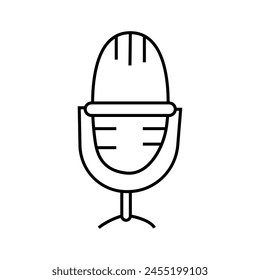 Microphone. Vector illustration in doodle style.