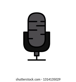 Microphone vector illustration. Microphone icon 