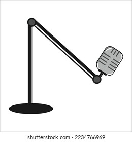 Microphone Vector Illustration For Music