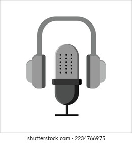 Microphone Vector Illustration For Music