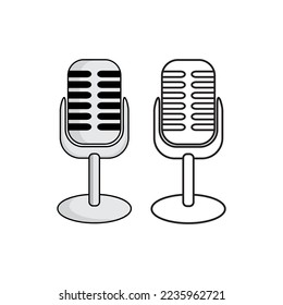 microphone vector illustration on white background