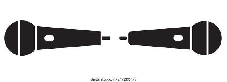 microphone. Vector illustration on white background. EPS 10