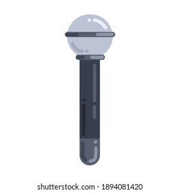 microphone, vector illustration of microphone, professional mic.  minimalist flat design