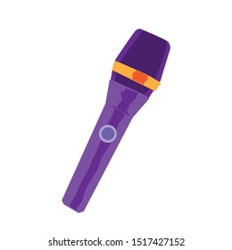 microphone, vector illustration, white background
