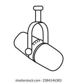 Microphone vector  isolated on white background. podcast vector design. 