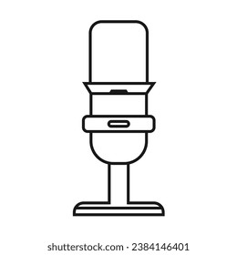 Microphone vector  isolated on white background. podcast vector design. 