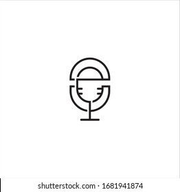 Symbol für die Vektorillustration der Heilungsmikrofone