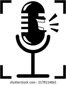 Microphone vector for logo design or other purpose