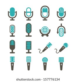 Microphone vector set - Color