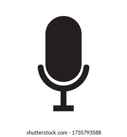 Microphone vector simple icon vector  illustration symbol