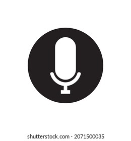 Microphone vector simple icon vector  illustration symbol