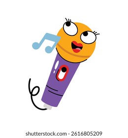 Microphone vector Sticker. Eps 10 file
