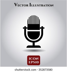 Microphone vector symbol